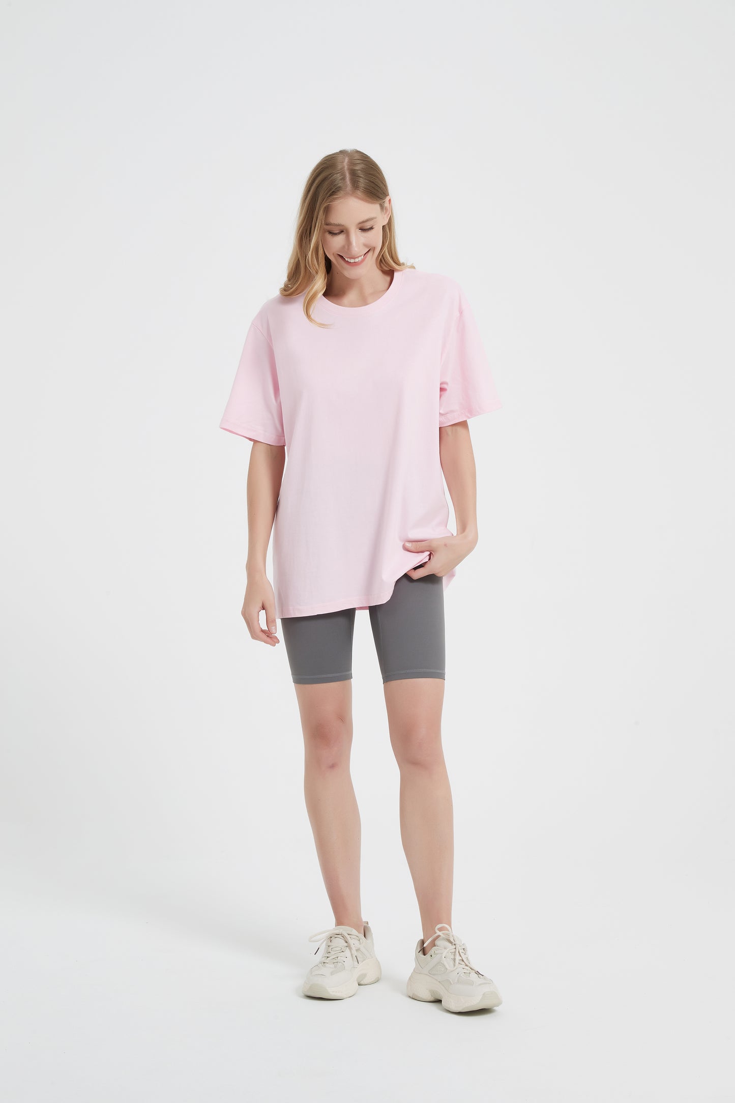 Yokvan Oversized Tee Pink