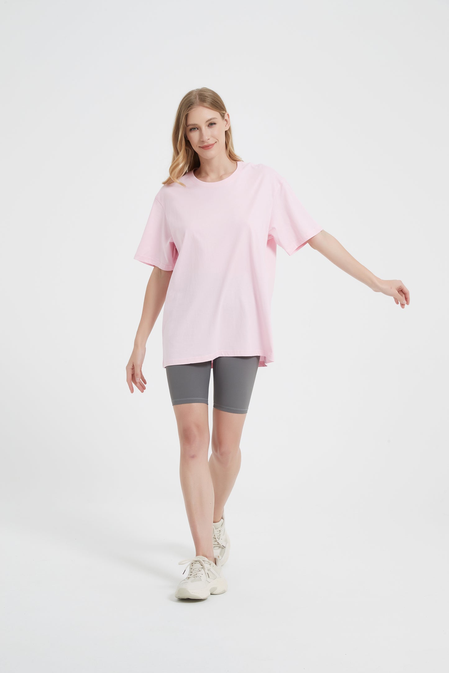 Yokvan Oversized Tee Pink