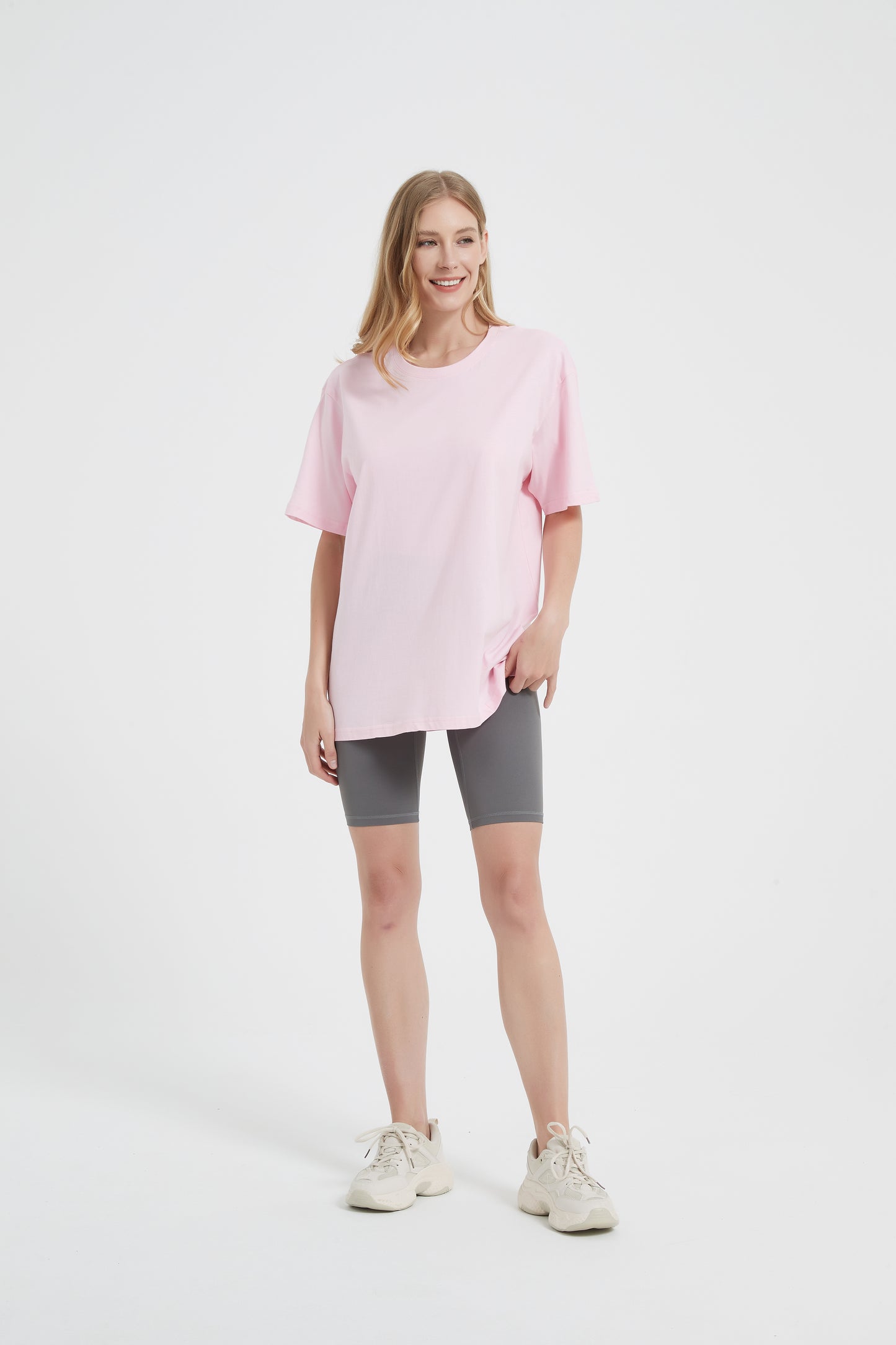 Yokvan Oversized Tee Pink