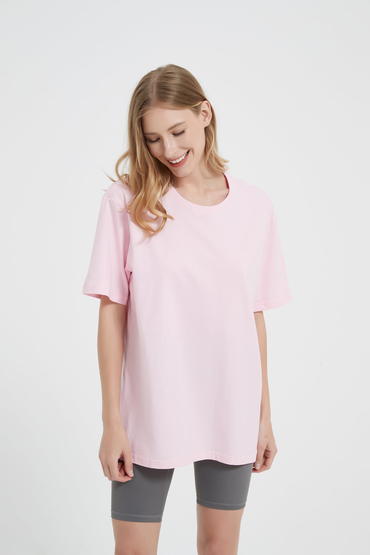 Yokvan Oversized Tee Pink