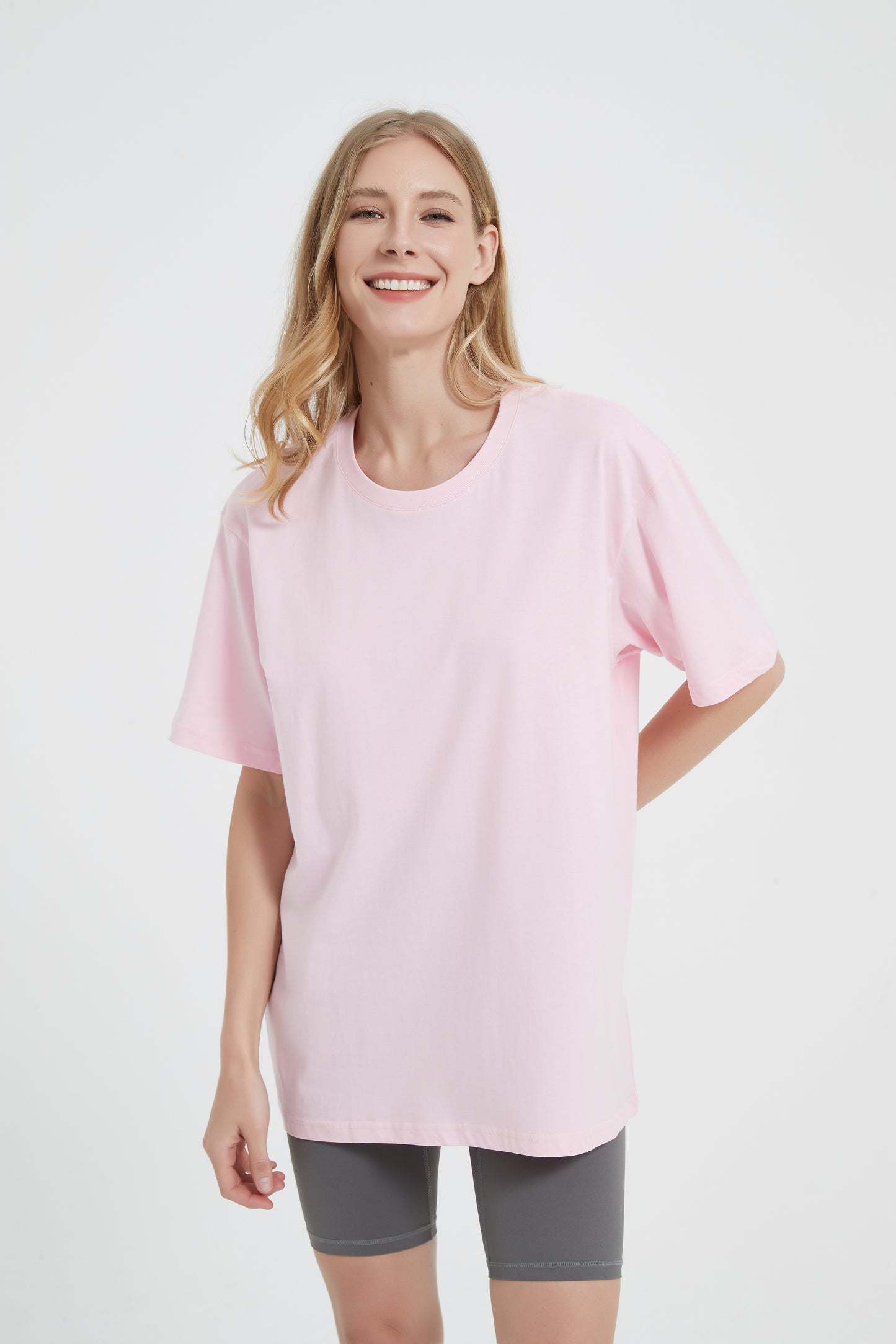 Yokvan Oversized Tee Pink