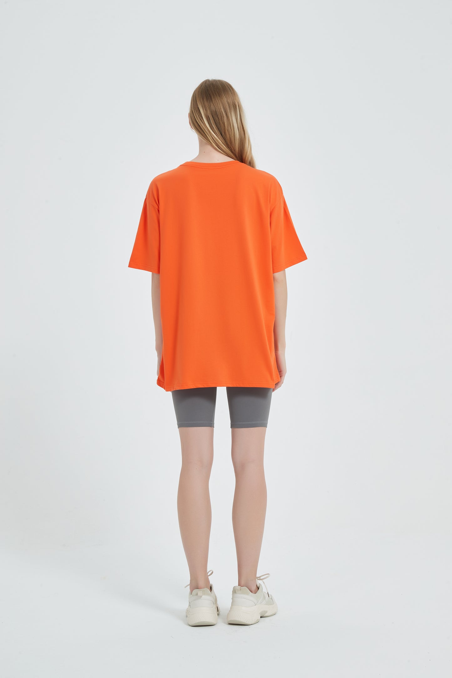 Yokvan Oversized Tee Pink Orange