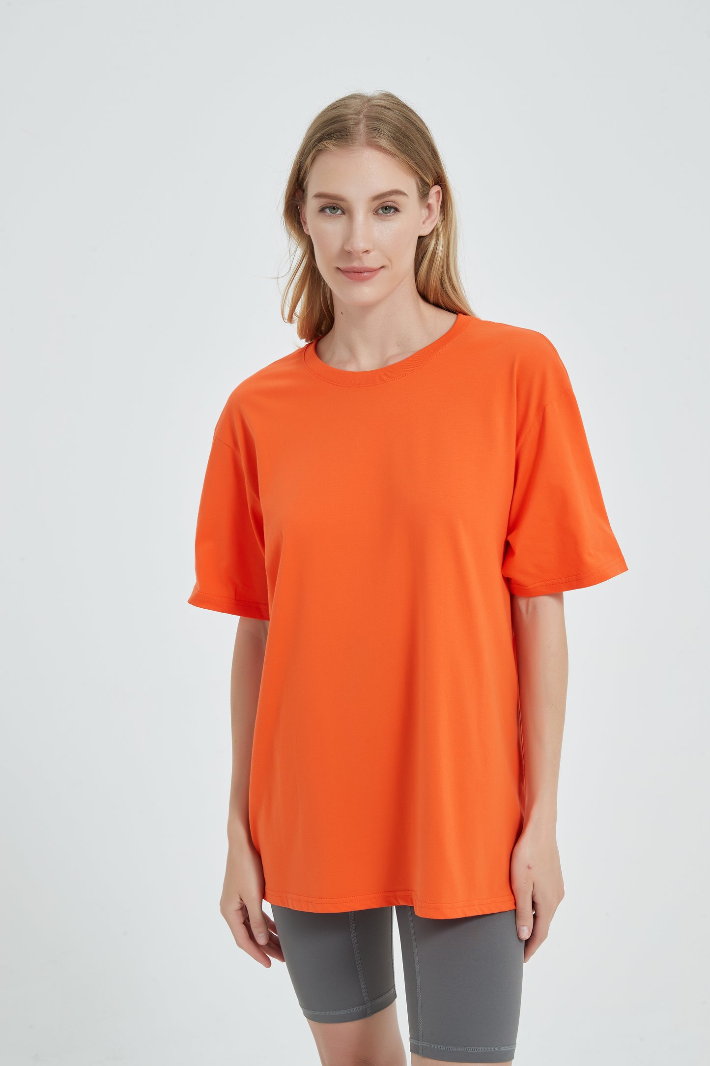 Yokvan Oversized Tee Pink Orange